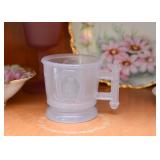 Vintage Glass Owl Mug