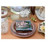 Depression Glass Plates, Art Tile