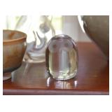 Glass Owl Paperweight