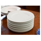 Crate & Barrel White Dinnerware / Dinner Plates