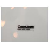 Crate & Barrel White Dinnerware / Dinner Plates