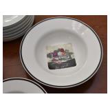 Crate & Barrel Pasta Bowls (Vegetable Design)