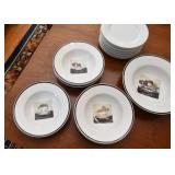 Crate & Barrel Pasta Bowls (Vegetable Design)