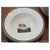 Crate & Barrel Pasta Bowls (Vegetable Design)