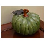 Green Ceramic Pumpkin