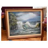 Vintage Seascape Painting