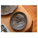 Antique Dish with Relief Portrait