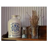 Stoneware Jug, Glassware /Crystal Pitcher