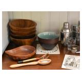 Wooden Salad Bowls, Rice Bowl, Etc.