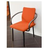 One of the Knoll chairs (1 red, 1 orange, 1 yellow, 1 green, 1 blue, 1 purple & 2 black)
