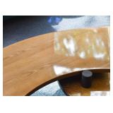 Modern Custom Cocktail Table (2 separate bases swivel to make different configurations)