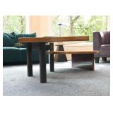 Modern Custom Cocktail Table (2 separate bases swivel to make different configurations)