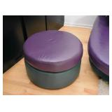 BUY IT NOW! $3,500 - Sectional Sofa, Leather Top & Suede Base/Back with ottoman (approx. 119" x 104"