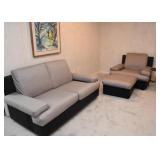 BUY IT NOW! $3,200 for set - Italian Loveseat, Chair & Ottoman (Mariani Pace Collection)