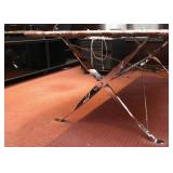 BUY IT NOW!  $2,400 - Writing / Office Desk with Marble Top and Chrome Base (78" L x 38" W x 28" H)