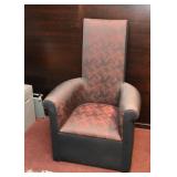 Modern High Back Armchair 