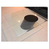 Modern Cocktail / Coffee Table with Glass Top