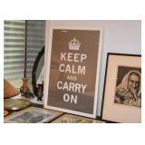 Keep Calm And Carry On Framed Poster 