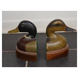 Wooden Duck Bookends