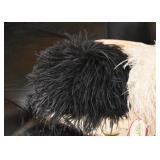 Vintage Frank Olive Feather Hats with Matching Muffs