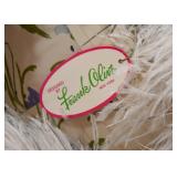 Vintage Frank Olive Feather Hats with Matching Muffs