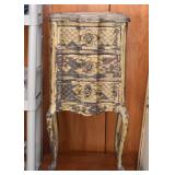 Distressed French Provincial Nightstand / Small Chest