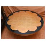 Cool Gold & Black Lacquer Cocktail / Coffee Table 