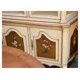 French Provincial China Cabinet 
