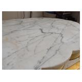 French Provincial Cocktail / Coffee Table with Marble Top