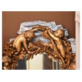 Stunning Ornate Gilt Wall Mirror with Cherubs