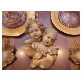 Antique Plaster Cherub Wall Hangings (Germany)