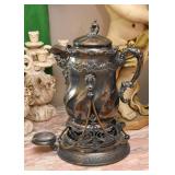 Large Antique Coffee / Hot Water Urn with Warmer