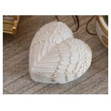 Heart with Feathers Trinket Box