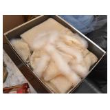 Stunning Vintage Baptismal Baby Gown / Blanket with Fur Trim