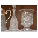 Crystal Decanter & Vase