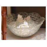 Punch Bowl with Cups