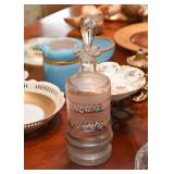 Vintage Glass Bottle with Stopper