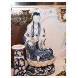 Chinese Blue / White Pottery Figure