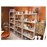 Crystal, Glassware, Silverplate, Porcelain, Figurines