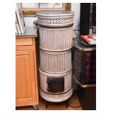 Antique Stoneware / Ceramic Wood Stove