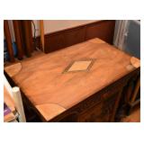 Vintage Ornate Wood Carved Cabinet 