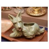 Vintage Scottie Dog Pottery Planter