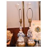 Vintage Porcelain Figural Table Lamp
