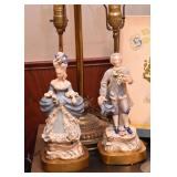 Vintage Porcelain Figural Table Lamp