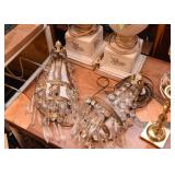 Vintage Wall Sconces with Crystals