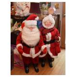 Large Santa & Mrs. Claus Dolls