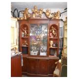 Vintage China Cabinet with Inlay