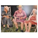 $1,600 - "4th of July" - Framed Original Artwork / Painting by Dale Rayburn (52.25" L x 40" H)