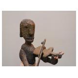 $200 - "Violin and Diaper" Art Sculpture by Tarajumara Indians (Approx. 17" H)