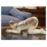 $900 - "Woman & Child" - Ceramic Art Sculpture by Liz Wolfe (Approx. 16" L x 6.5" H)